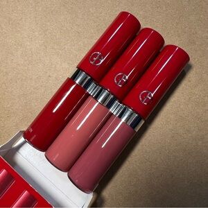 NWT Giorgio Armani Lip Maestro Set Trio 400 500 514 Velvet Liquid Lipstick